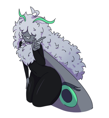 sketch (colored + shaded) thigh up