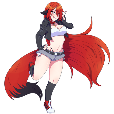 lineart (colored + shaded) full body